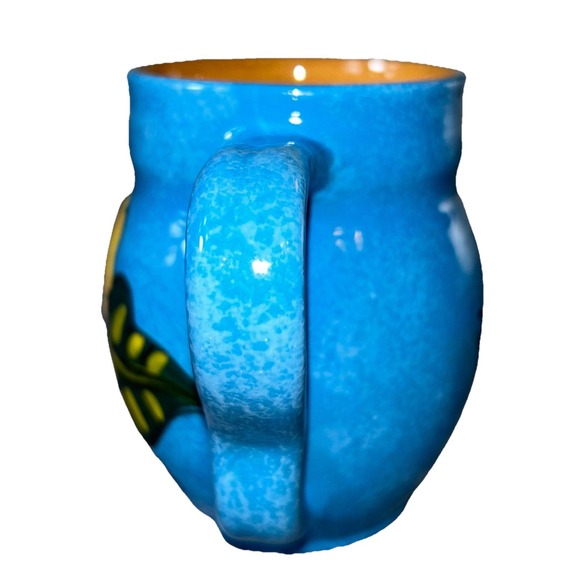 Wassi Art Pottery Jamaica Mug Cup‎ Hibiscus Tropical Flower Handmade Mug - Picture 3 of 9